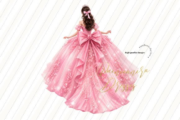 Download Soft Pink Ball Gown Princess Clipart - Clip Collection