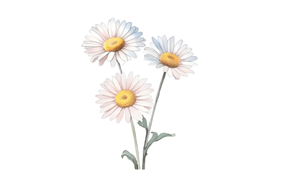 Download Watercolor Daisy Bouquet Clipart - Clip Collection