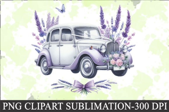 Download Lavender Wedding Car Clipart - Clip Collection