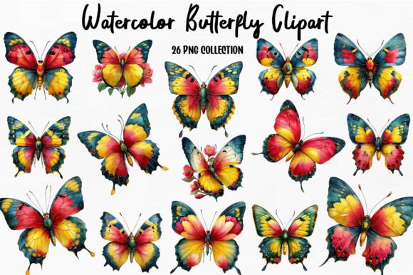 Download Watercolor Butterfly Clipart - Clip Collection