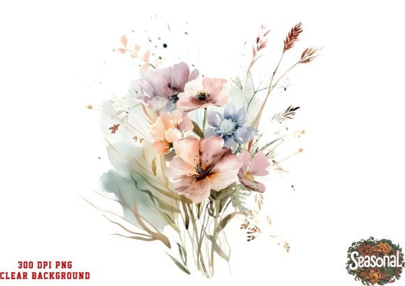 Download Watercolor Spring Wildflower Clipart - Clip Collection