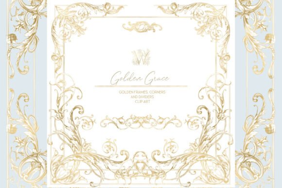 Download Gold Ornate Victorian Frame Clipart - Clip Collection