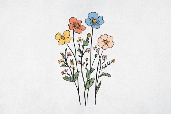 Download Watercolor Wild Flower Clipart - Clip Collection
