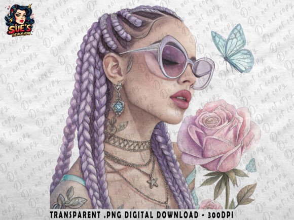 Download Lilac Braided Beauty | Feminine PNG - Feminine Collection