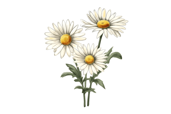 Download Watercolor Daisy Bouquet Clipart - Clip Collection