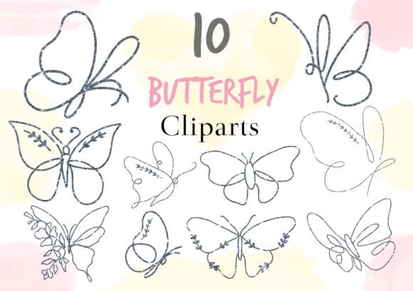 Download Silver Glitter Butterfly Cliparts - Clip Collection