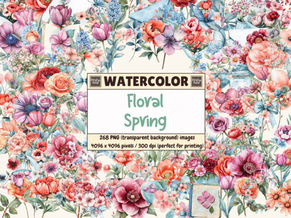 Download Floral Spring Watercolor Clipart - Clip Collection
