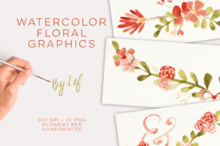 Download Floral Watercolor Wedding Clipart. Botanical and Flower Graphics Including Banners - Clip Collection