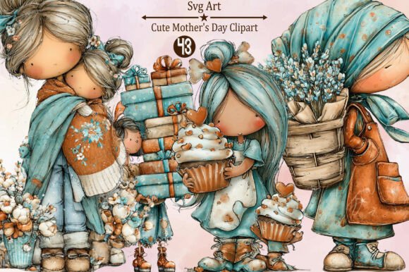 Download Whimsical Cute Mother's Day Clipart - Clip Collection