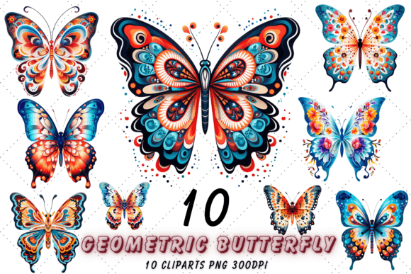 Download Watercolor Butterfly Clipart Bundle - Clip Collection