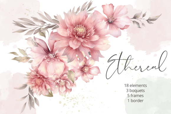 Download Watercolor Pink Flowers PNG Clipart - Clip Collection