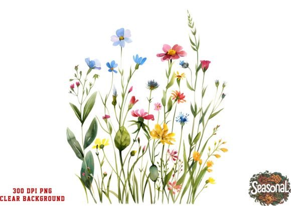 Download Watercolor Wild Flower Clipart - Clip Collection