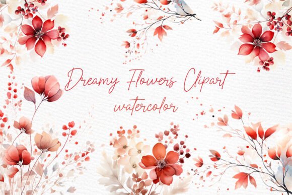 Download Red Wild Flowers Clipart Wedding Florals - Clip Collection