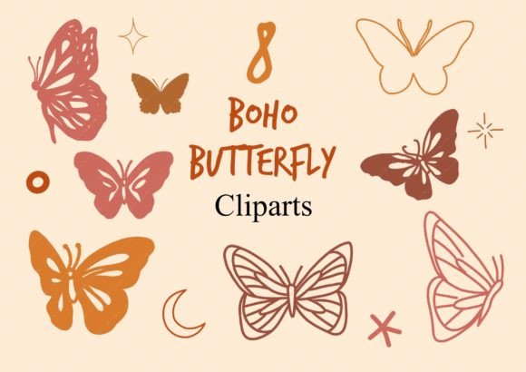 Download Boho Butterfly Cliparts - Clip Collection