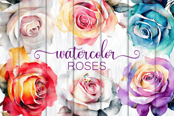 Download Watercolor Roses - Transparent Clipart - Clip Collection