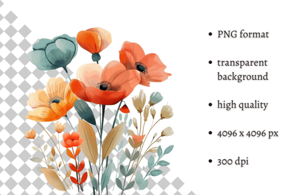 Download Watercolor Spring Flowers PNG Clipart - Clip Collection