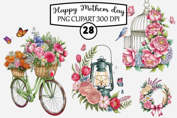 Download Happy Mother's Day Clipart Bundle - Clip Collection