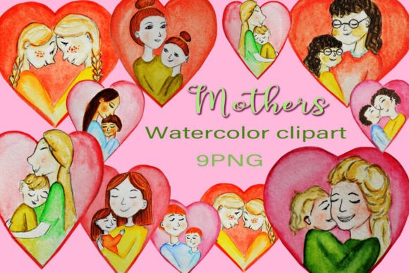 Download MOM's Watercolor Clipart - Clip Collection