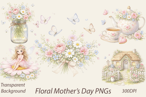 Download Whimsical Floral Clipart Bundle - Clip Collection