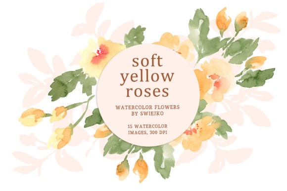 Download Watercolor Tea Roses, Flowers Clipart - Clip Collection