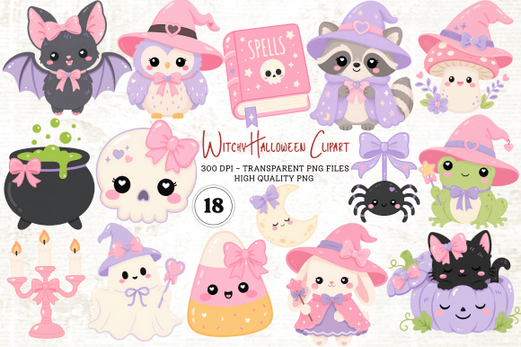 Download Witchy Halloween Clipart PNG - Clip Collection