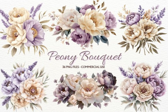 Download Peony Bouquet Floral Arrangement Clipart - Clip Collection