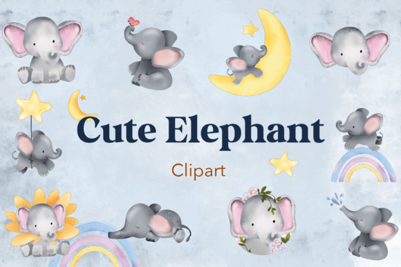 Download Cute Elephant Clipart Free - Clip Collection