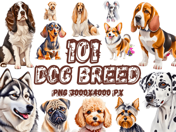 Download 100 Dog Sublimation Clipart Bundle PNG - Clip Collection
