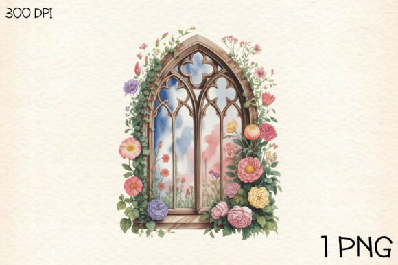 Download Dark Gothic Floral PNG Clipart - Clip Collection