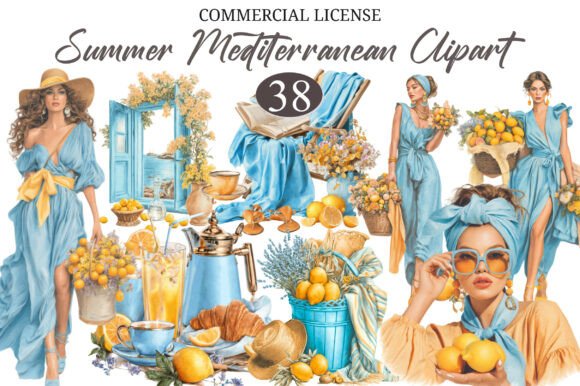 Download Summer Mediterranean Sublimation Clipart - Clip Collection