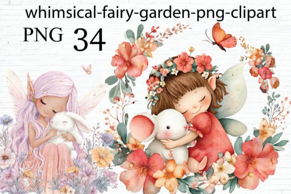 Download Whimsical Fairy Garden Clipart PNG - Clip Collection