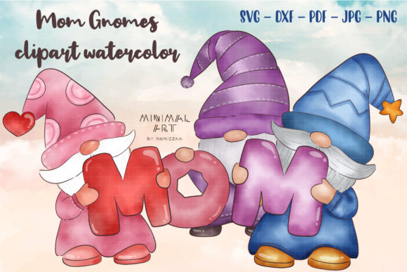Download Gnomes Mom Watercolor Clipart - Clip Collection