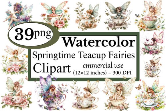 Download Springtime Teacup Fairies Clipart - Clip Collection