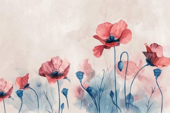 Download Elegant Poppy Field - Poppy field Collection