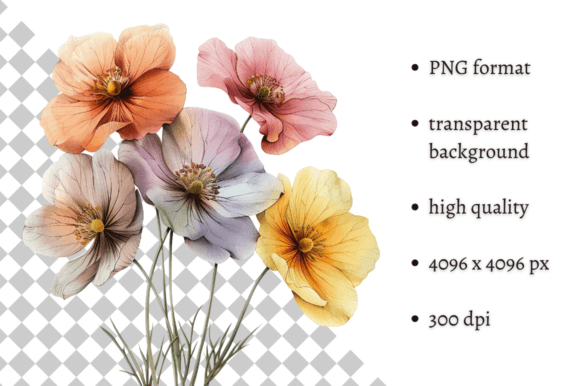Download Watercolor Spring Flowers PNG Clipart - Clip Collection