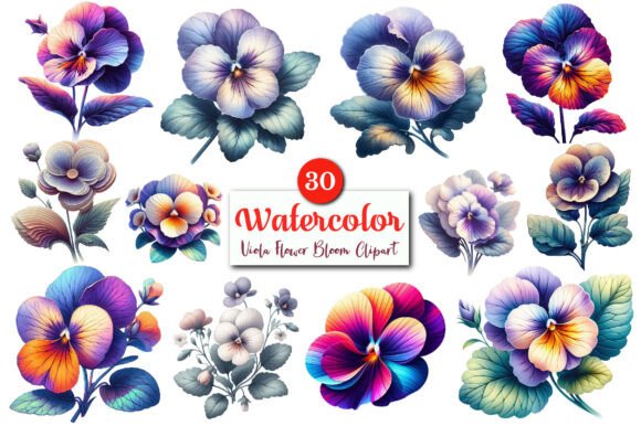 Download Viola Flower Bloom PNG Clipart Bundle. - Clip Collection