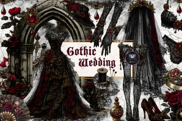 Download Gothic Wedding Clipart - Clip Collection