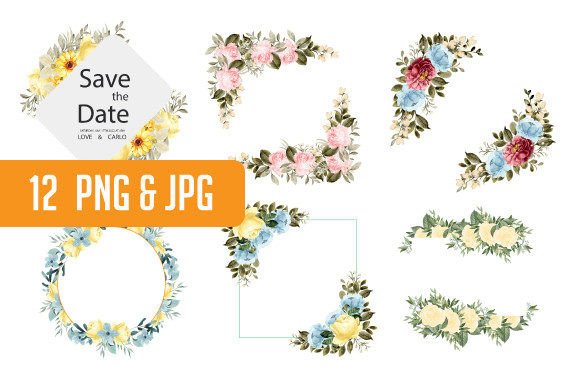 Download Watercolor Garden Flowers Clipart - Clip Collection