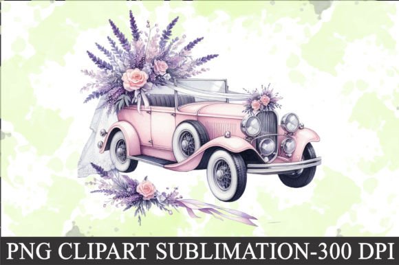 Download Lavender Wedding Car Clipart - Clip Collection