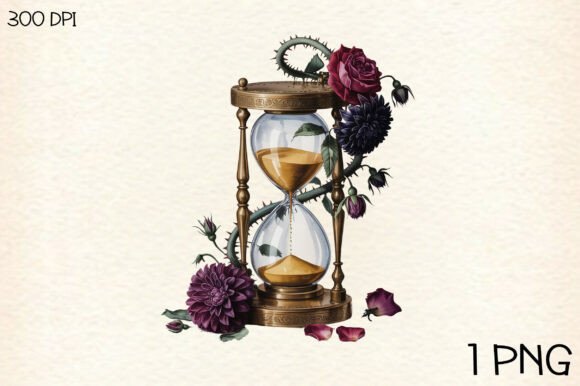 Download Dark Gothic Floral PNG Clipart - Clip Collection