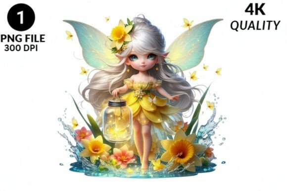 Download Spring Fairy Clipart Yellow Daffodil PNG - Clip Collection
