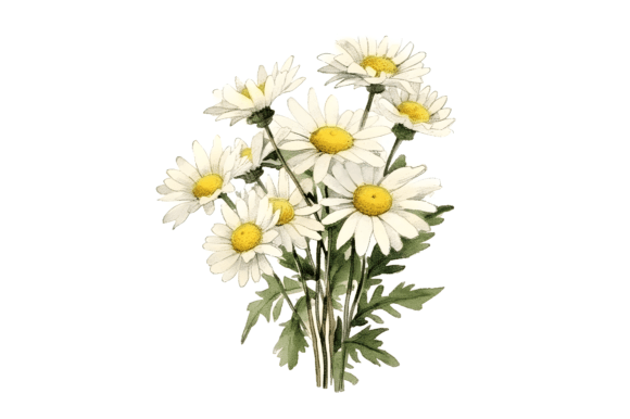 Download Watercolor Daisy Bouquet Clipart - Clip Collection
