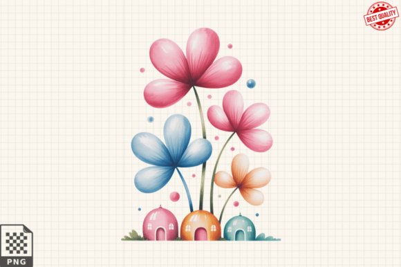 Download Quirky Flowers Clipart Whimsical Floral - Clip Collection