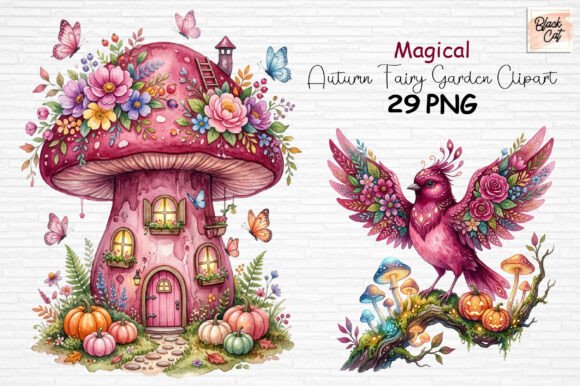Download Magical Autumn Fairy Garden Clipart PNG - Clip Collection