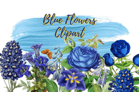 Download Blue Flowers Clipart - Clip Collection