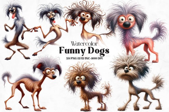 Download Watercolor Funny Dog Sublimation Clipart - Clip Collection
