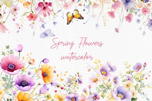 Download Wild Flowers Clipart Spring Flowers Png - Clip Collection