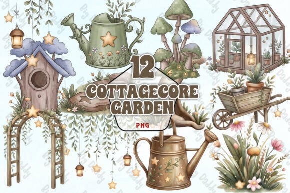 Download Cottagecore Garden Clipart PNG - Clip Collection