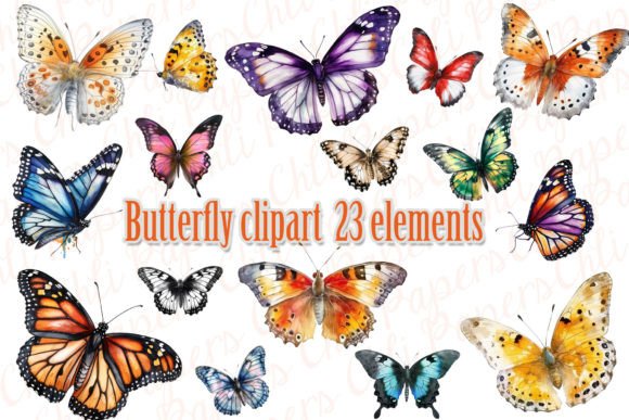 Download Watercolor Butterfly Clipart,Butterflies - Clip Collection