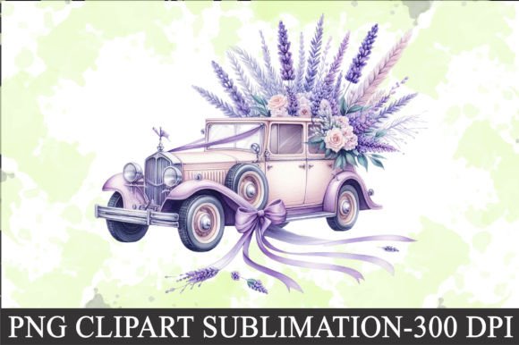 Download Lavender Wedding Car Clipart - Clip Collection